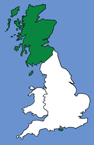 British distribution of Brandt's Bat